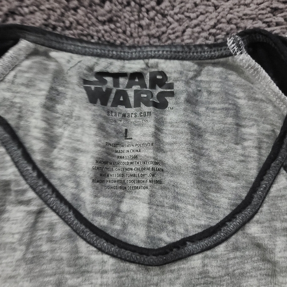 Darth vadar star wars Christmas holiday raglan shirt - Picture 3 of 4